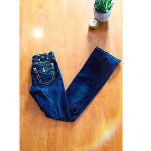 Miss Me Bootcut Saddle-stitch Jeans